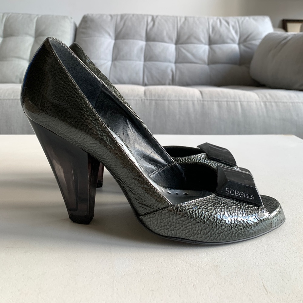 BCBGirls Black Peep Toe Pumps